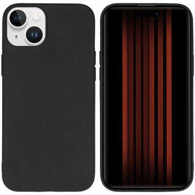 Accezz Color Backcover iPhone 15 Plus Telefoonhoesje Zwart