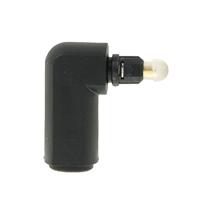 Hoge kwaliteit vergulde 90 graden vierkant naar vierkant rechter hoek TOSLINK Digitale optische Audio Adapter - thumbnail