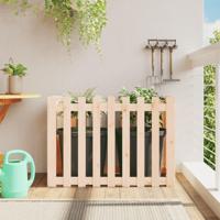 VidaXL Plantenbak verhoogd met hekontwerp 100x50x70 cm grenenhout - thumbnail