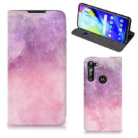Bookcase Motorola Moto G8 Power Pink Purple Paint - thumbnail