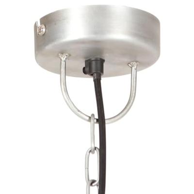 VidaXL Hanglamp industrieel rond 25 w e27 42 cm zilverkleurig