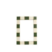 Sissy-Boy Groen fotolijstje met checker rand - thumbnail