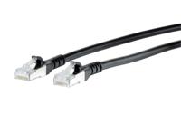Metz Connect 1308451500-E RJ45 Netwerkkabel, patchkabel CAT 6A S/FTP 1.50 m Zwart Snagless 1 stuk(s) - thumbnail
