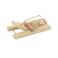 Muizenklem hout 2 stuks - thumbnail