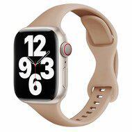 Sportbandje Slim Fit - Cappuccino - Geschikt voor Apple Watch 38mm / 40mm / 41mm / 42mm - thumbnail