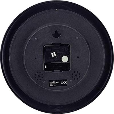EUROTIME 22221 Wandklok Kwarts 25 cm Zwart