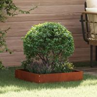 VidaXL Tuinrand 6 pcs roestig 50 x 50 x 13 cm cortenstaal - thumbnail