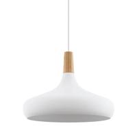 Eglo Moderne hanglampSabinar 40cm wit met houtbruin - 901179 - thumbnail