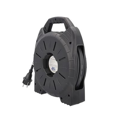 AS Schwabe 16151 Kabelafroller 15 m Zwart Randaarde stekker