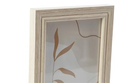 Muurfotlijst DKD Home Decor 32,5 x 1,5 x 45 cm Kristal Natuurlijk Bruin Modern Hout MDF