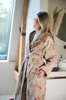 Pip Studio Pip Studio Secret Garden Bathrobe badjas Khaki XS - thumbnail