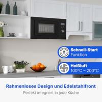 Bomann MWG 3001 H EB Magnetron Zwart 900 W Grillfunctie - thumbnail