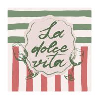 Duni Servetten La Dolce Vita 33cm - thumbnail