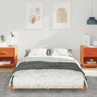 Bedframe Wasbruin 120 x 200 cm Massief grenenhout - thumbnail