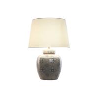 Bureaulamp Home ESPRIT Wit Beige Keramisch 50 W 220 V 43,5 x 43,5 x 61 cm - thumbnail