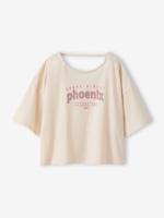 T-shirt met korte mouwen vanille - thumbnail