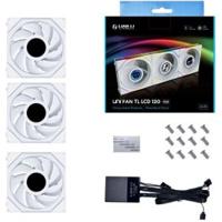 Lian Li UNI FAN TL LCD Series, 3er Pack + Controller PC-ventilator Wit (b x h x d) 124 x 120 x 28 mm Incl. LED-verlichting, Incl. ventilatorcontroller, Incl. - thumbnail