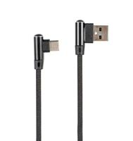 USB-C kabel Denim Black Jeans 1 meter - thumbnail