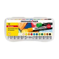 Eberhard Faber ef-522013 oliepastelkrijt 11mm doos a 12 st assorti - thumbnail