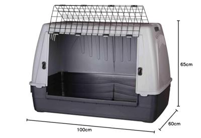 TRIXIE REISMAND JOURNEY GRIJS / DONKERGRIJS 100X65X60 CM TRIXIE REISMAND JOURNEY GRIJS / DONKERGRIJS 100X65X60 CM