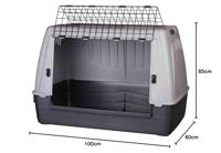 TRIXIE REISMAND JOURNEY GRIJS / DONKERGRIJS 100X65X60 CM - thumbnail