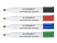 Q-CONNECT whiteboardmarker, in geassorteerde kleuren, doosje van 4 stuks - thumbnail