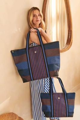 Pip Studio Tilda Tote Bag Medium Streep Blauw Pip Studio Tilda Tote Bag Medium Streep Blauw
