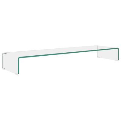 TV-meubel/monitorverhoger transparant 110x30x13 cm glas TV-meubel/monitorverhoger transparant 110x30x13 cm glas