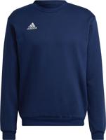 adidas Entrada 22 Crew Sweater Donkerblauw Wit - thumbnail