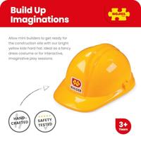 Bigjigs kinder bouwhelm geel - thumbnail