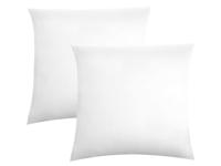 Biberna Fijne jersey kussenhoes (Wit, 40x40) - thumbnail