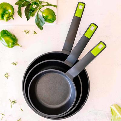 Pannenset BRA GASTRO A841202 Gehard aluminium 3 Onderdelen