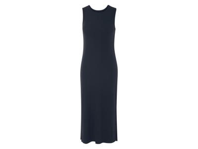 esmara Dames jurk met ribstructuur (Marineblauw, M (40/42))