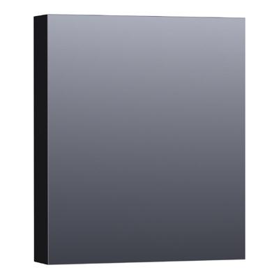 Brauer Impress Spiegelkast 60 cm - zonder Verlichting - Met 1 Rechtsdraaiende Dubbelzijdige Spiegeldeur - Mat Zwart