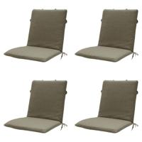 Stapelstoelkussen taupe eco nature buitenafwerking 97x49 (4 stuks) Madison - Madison - thumbnail