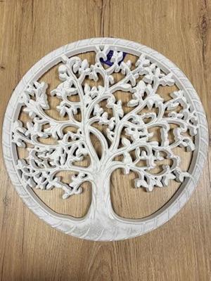 Wanddecoratie DKD Home Decor Wit Gouden Zilverkleurig 40 x 1,5 x 40 cm