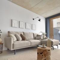 Kave Home 3-zits Loungebank 'Galene' Rechts, kleur Beige - thumbnail