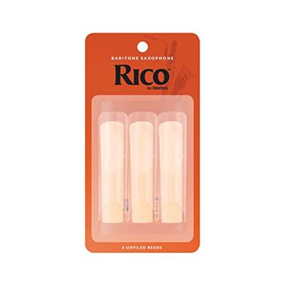 D&apos;Addario Woodwinds RLA0315 Rico Baritonsaxofoonriet, 1.5, 3-Pack, Unfiled