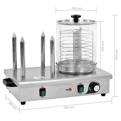 VidaXL Cilinder voor hotdog verwarmer 200x240 mm glas VidaXL Cilinder voor hotdog verwarmer 200x240 mm glas