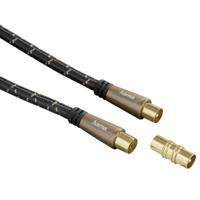 Hama Antennekabel Coax Metaal Verguld 1.5m 120dB 5sterren - thumbnail