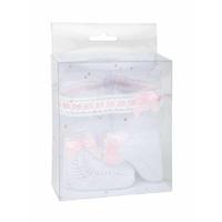 Geschenkset voor baby's Arias Wit Roze 2 Onderdelen - thumbnail