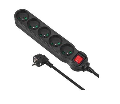 Maclean MCE185 power uitbreiding 5 m 5 AC-uitgang(en) Binnen Zwart