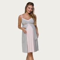 Lupoline Zwangerschapsjurk / Voedingsjurk Pretty Grey - thumbnail