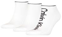 Calvin Klein Heren Sneakersokken Athleisure 3-pack Wit-One Size (40-46) - thumbnail