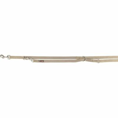 Trixie hondenriem premium verstelbaar zand taupe
