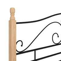 vidaXL Bedframe metaal zwart 180x200 cm - thumbnail