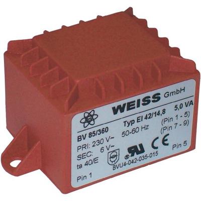 Weiss Elektrotechnik 85/365 Printtransformator 1 x 230 V 1 x 24 V/AC 5 VA 208 mA