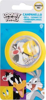 Kinderfietsbel Looney Tunes CZ10964 Geel Kinderfietsbel Looney Tunes CZ10964 Geel