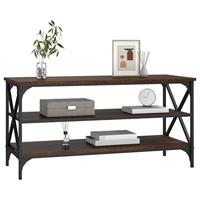 Tv-meubel 100x40x50 cm bewerkt hout bruineikenkleurig - thumbnail