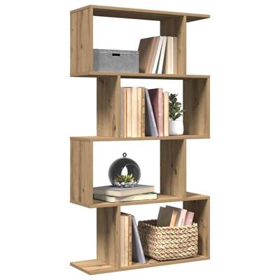 Kamerscherm / boekenkast 4-laags 70x24x129 cm hout artisanaal Kamerscherm / boekenkast 4-laags 70x24x129 cm hout artisanaal